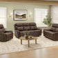 Vienna Brown PU Reclining Love Seat | Ortholuxe Home - Photo 2