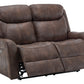 Vienna Brown PU Reclining Love Seat | Ortholuxe Home - Photo 5