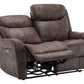 Vienna Brown PU Reclining Love Seat | Ortholuxe Home - Photo 6