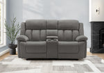 Amalfi Grey City Reclining Love Seat | Ortholuxe Home
