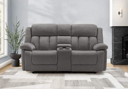 Amalfi Grey City Reclining Love Seat | Ortholuxe Home