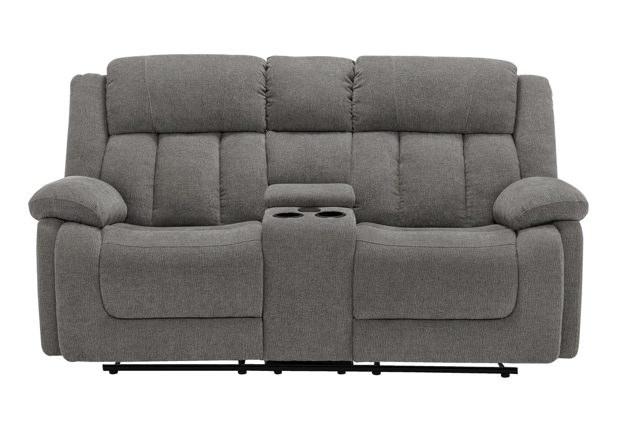 Amalfi Grey City Reclining Love Seat | Ortholuxe Home - Photo 3