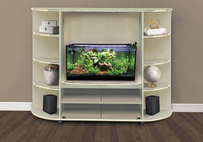 Grace Beige Bookcase | Ortholuxe Home