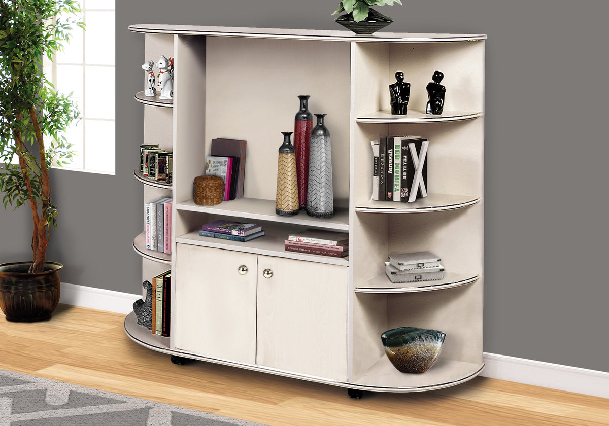 Iris Beige & Gold Bookcase | Ortholuxe Home