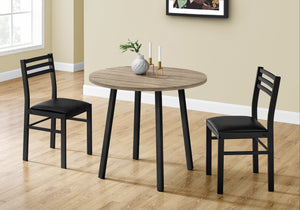 Mira Dark Taupe & Black Metal Dining Set (Set of 3) | Ortholuxe Home - Photo 2