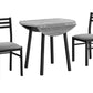Mira Grey & Black Metal Dining Set (Set of 3) | Ortholuxe Home - Photo 5