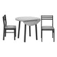 Mira Grey & Black Metal Dining Set (Set of 3) | Ortholuxe Home - Photo 6