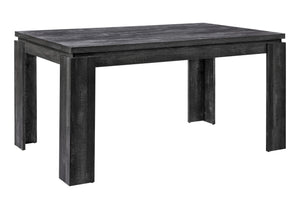 Uma Black Reclaimed Wood-Look Dining Table | Ortholuxe Home - Photo 2