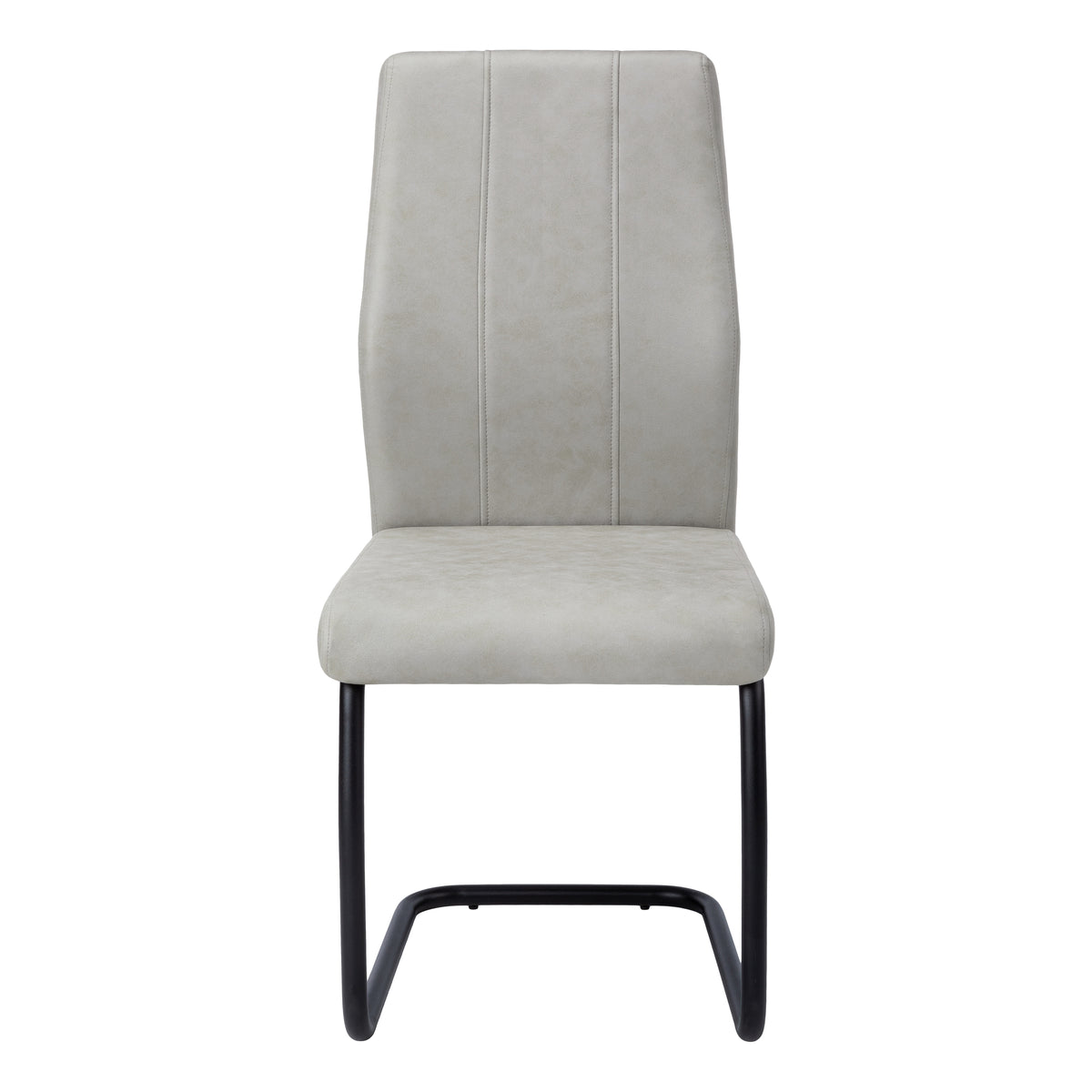 Astor Grey Fabric & Black Metal Dining Chair (Set of 2) | Ortholuxe Home - Photo 3