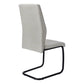 Astor Grey Fabric & Black Metal Dining Chair (Set of 2) | Ortholuxe Home - Photo 4