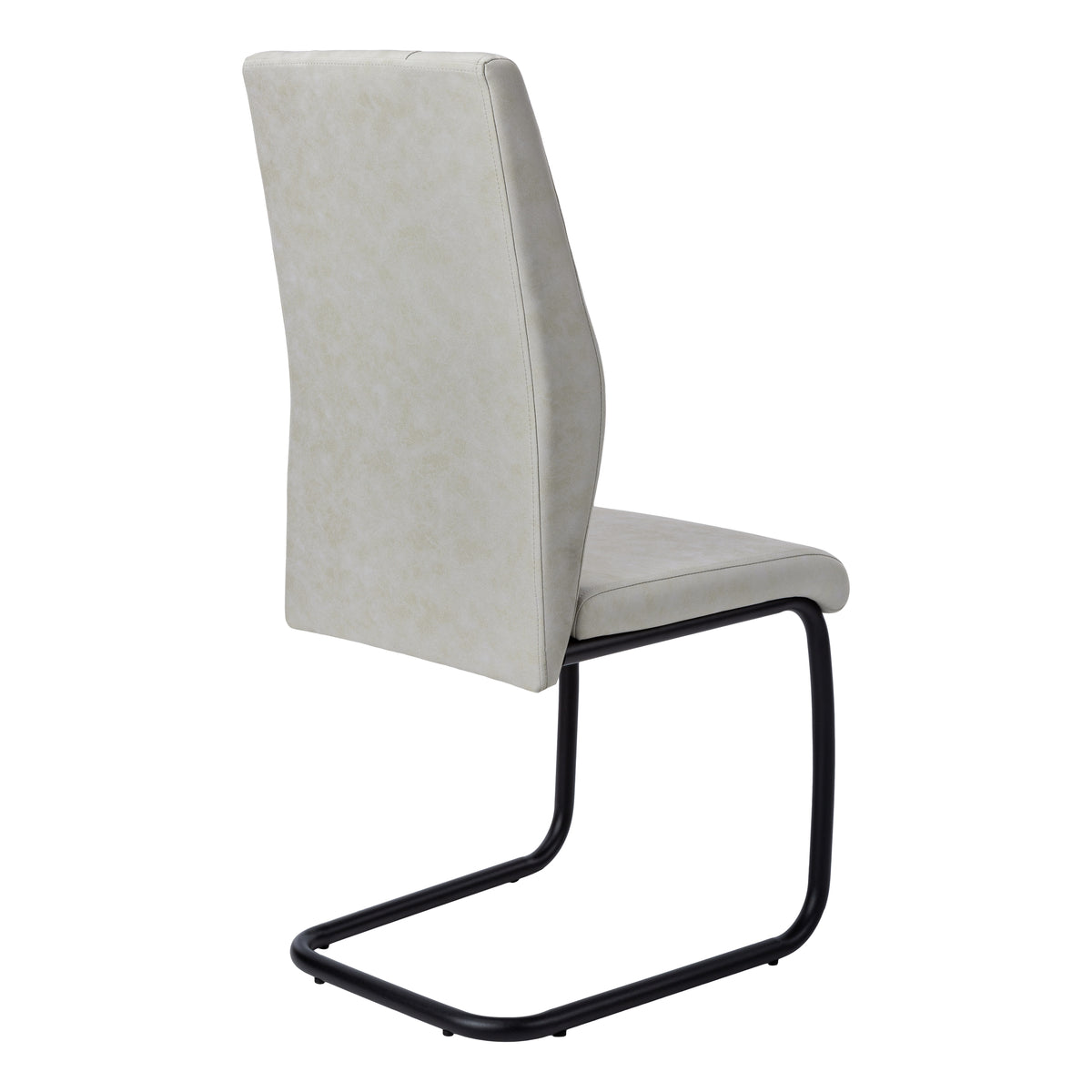 Astor Grey Fabric & Black Metal Dining Chair (Set of 2) | Ortholuxe Home - Photo 4