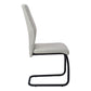 Astor Grey Fabric & Black Metal Dining Chair (Set of 2) | Ortholuxe Home - Photo 5