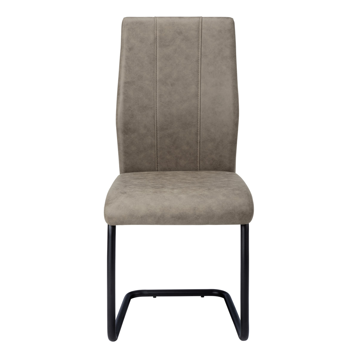 Astor Taupe Fabric & Black Metal Dining Chair (Set of 2) | Ortholuxe Home - Photo 3