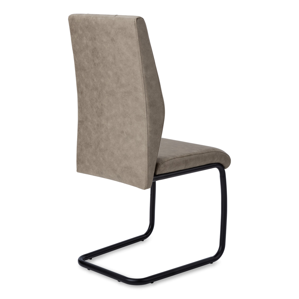 Astor Taupe Fabric & Black Metal Dining Chair (Set of 2) | Ortholuxe Home - Photo 4