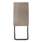 Astor Taupe Fabric & Black Metal Dining Chair (Set of 2) | Ortholuxe Home - Photo 6