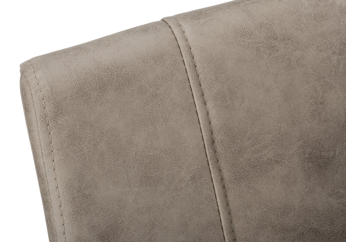 Astor Taupe Fabric & Black Metal Dining Chair (Set of 2) | Ortholuxe Home - Photo 7