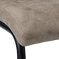 Astor Taupe Fabric & Black Metal Dining Chair (Set of 2) | Ortholuxe Home - Photo 8