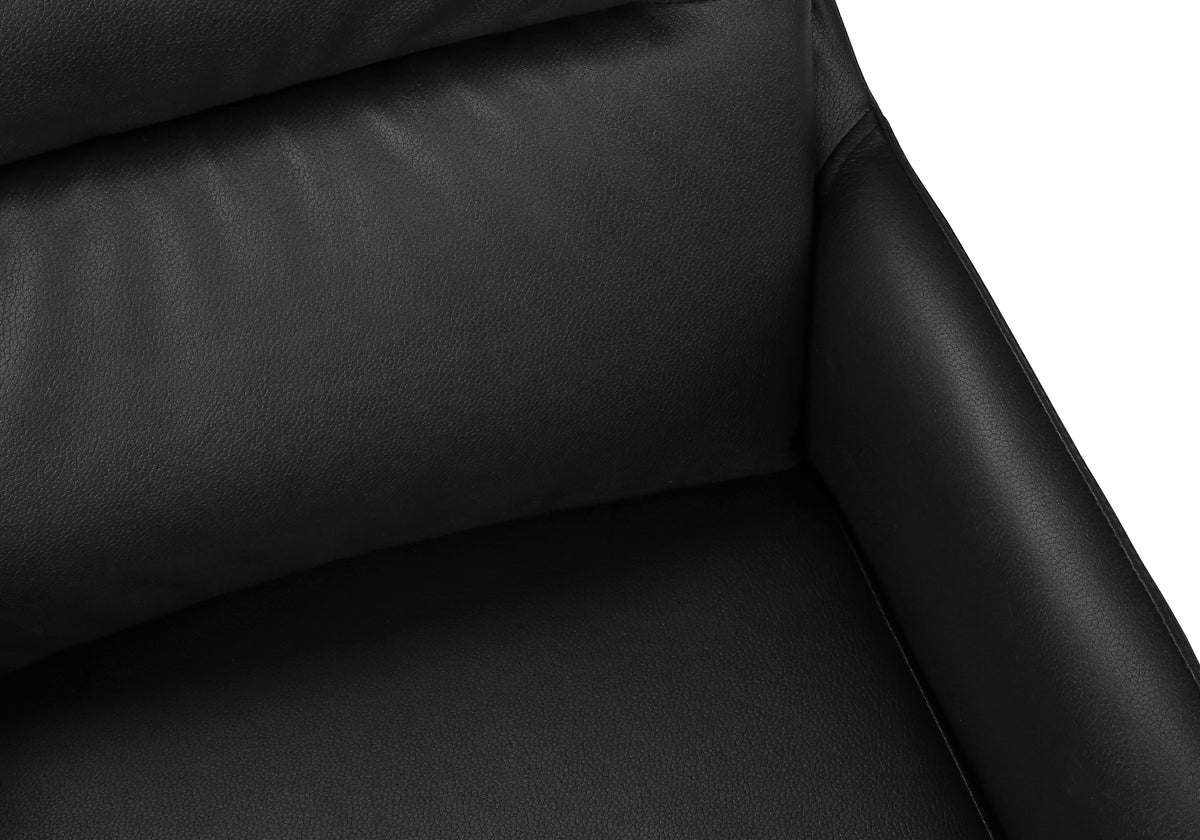 Astor Black Leather-Look Dining Chair (Set of 2) | Ortholuxe Home - Photo 7