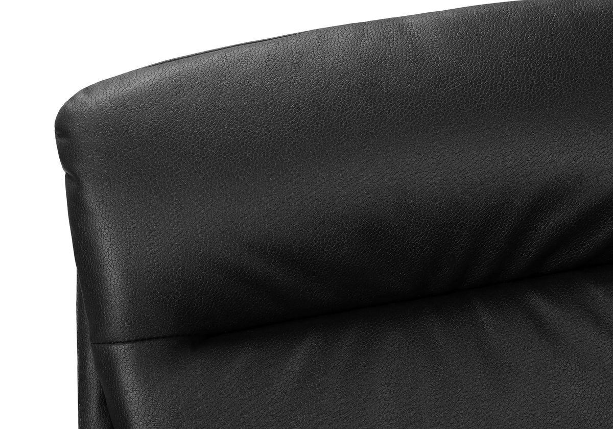Astor Black Leather-Look Dining Chair (Set of 2) | Ortholuxe Home - Photo 8