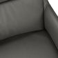 Astor Grey Leather-Look & Black Metal Dining Chair (Set of 2) | Ortholuxe Home - Photo 7