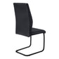 Beaumont Black Leather-Look & Metal Dining Chair (Set of 2) | Ortholuxe Home - Photo 4