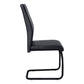 Beaumont Black Leather-Look & Metal Dining Chair (Set of 2) | Ortholuxe Home - Photo 5