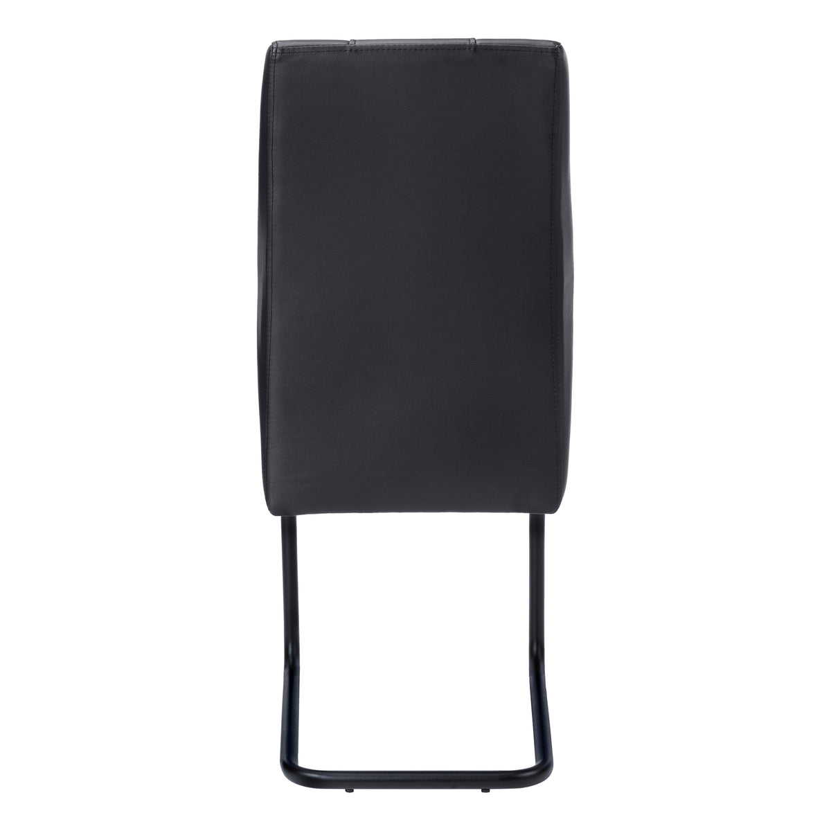 Beaumont Black Leather-Look & Metal Dining Chair (Set of 2) | Ortholuxe Home - Photo 6