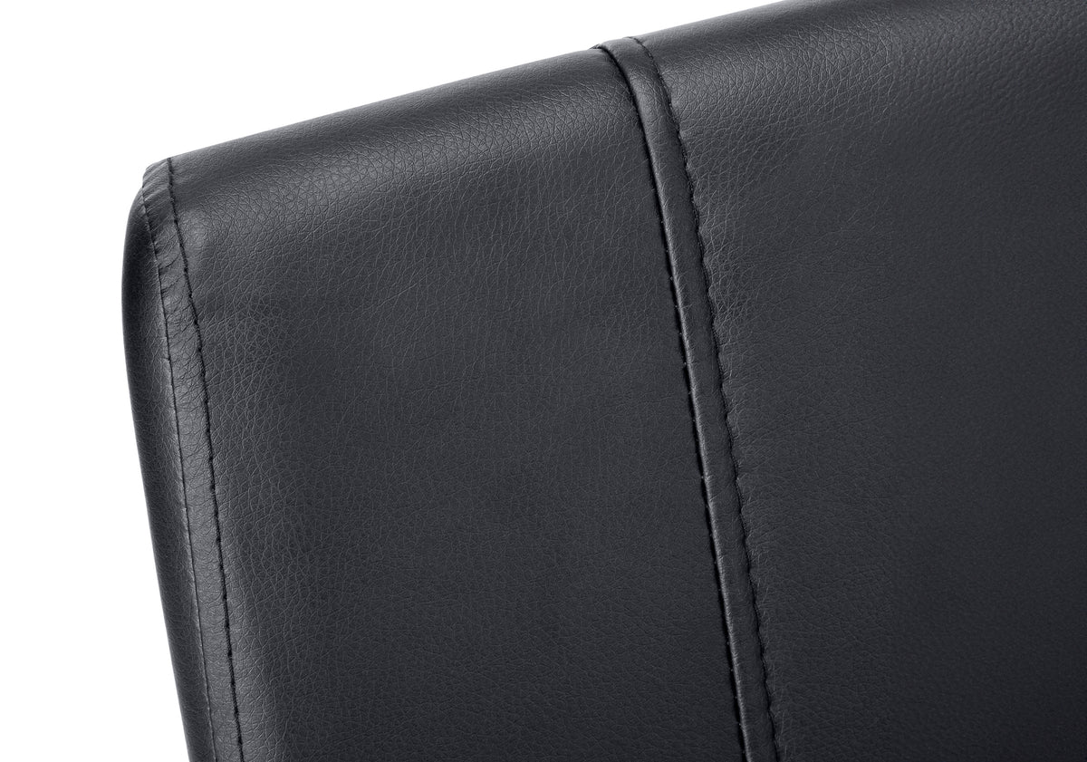 Beaumont Black Leather-Look & Metal Dining Chair (Set of 2) | Ortholuxe Home - Photo 7