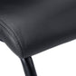 Beaumont Black Leather-Look & Metal Dining Chair (Set of 2) | Ortholuxe Home - Photo 8