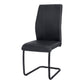 Beaumont Black Leather-Look & Metal Dining Chair (Set of 2) | Ortholuxe Home - Photo 2