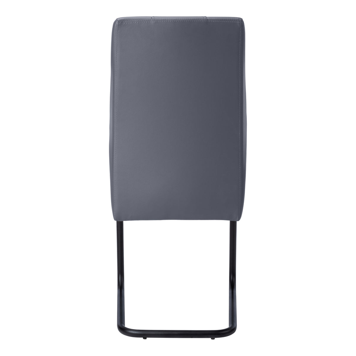 Beaumont Grey Leather-Look & Metal Dining Chair (Set of 2) | Ortholuxe Home - Photo 6