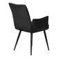 Beaumont Black Leather-Look & Metal Dining Chair (Set of 2) | Ortholuxe Home - Photo 6