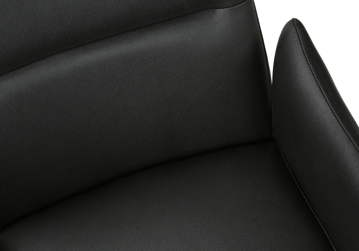 Beaumont Black Leather-Look & Metal Dining Chair (Set of 2) | Ortholuxe Home - Photo 7