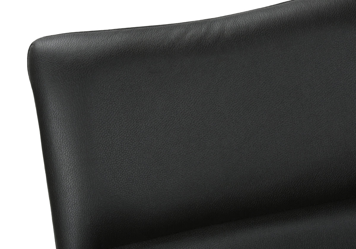 Beaumont Black Leather-Look & Metal Dining Chair (Set of 2) | Ortholuxe Home - Photo 8