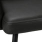 Beaumont Black Leather-Look & Metal Dining Chair (Set of 2) | Ortholuxe Home - Photo 9