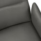 Beaumont Grey Leather-Look & Black Metal Dining Chair (Set of 2) | Ortholuxe Home - Photo 7