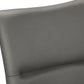 Beaumont Grey Leather-Look & Black Metal Dining Chair (Set of 2) | Ortholuxe Home - Photo 8