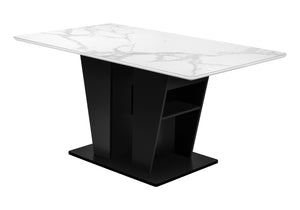 Beaumont White Stone Dining Table | Ortholuxe Home - Photo 2