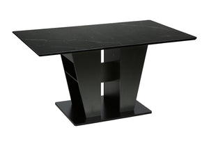 Beaumont Dark Grey Stone Dining Table | Ortholuxe Home - Photo 2