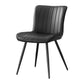 Carmel Black Leather-Look Dining Chair (Set of 2) | Ortholuxe Home - Photo 2