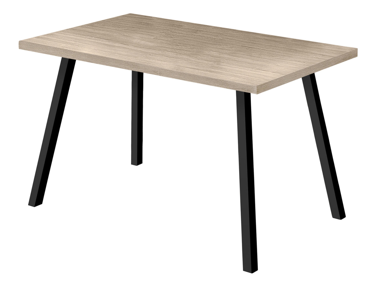 Carmel Dark Taupe & Black Metal Dining Table | Ortholuxe Home - Photo 3