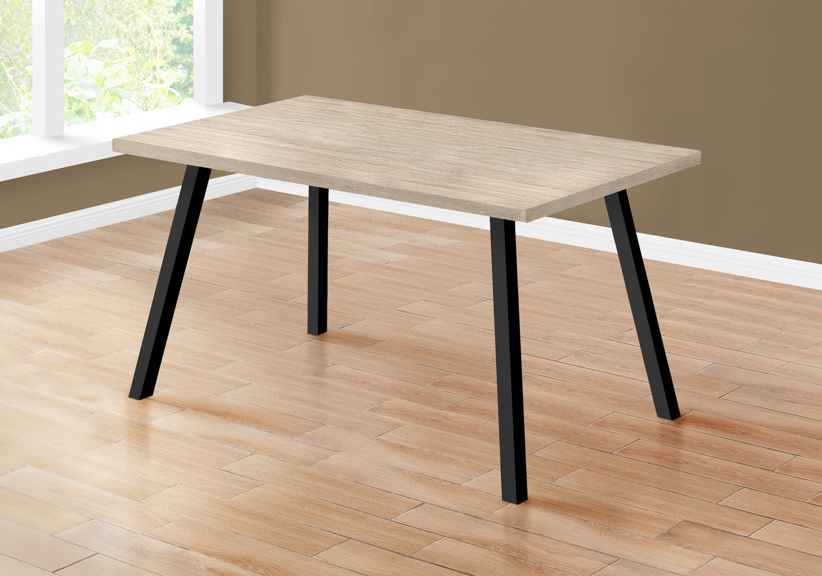 Carmel Dark Taupe & Black Metal Dining Table | Ortholuxe Home - Photo 2