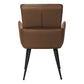 Dorian Light Brown Leather-Look Dining Chair (Set of 2) | Ortholuxe Home - Photo 5