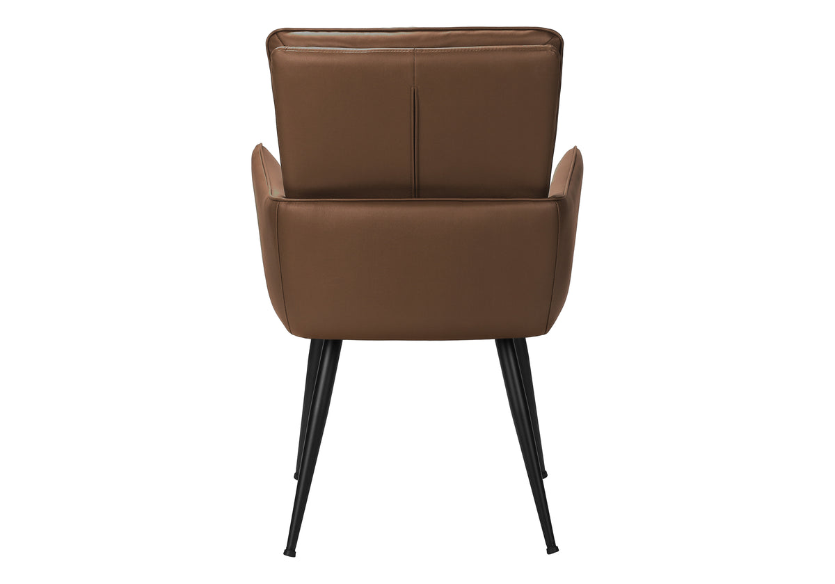 Dorian Light Brown Leather-Look Dining Chair (Set of 2) | Ortholuxe Home - Photo 5