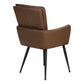 Dorian Light Brown Leather-Look Dining Chair (Set of 2) | Ortholuxe Home - Photo 6