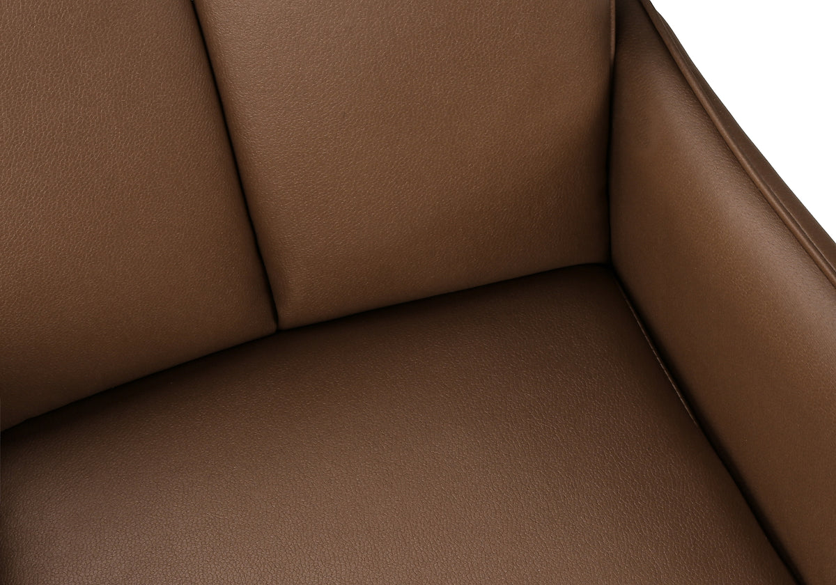 Dorian Light Brown Leather-Look Dining Chair (Set of 2) | Ortholuxe Home - Photo 7