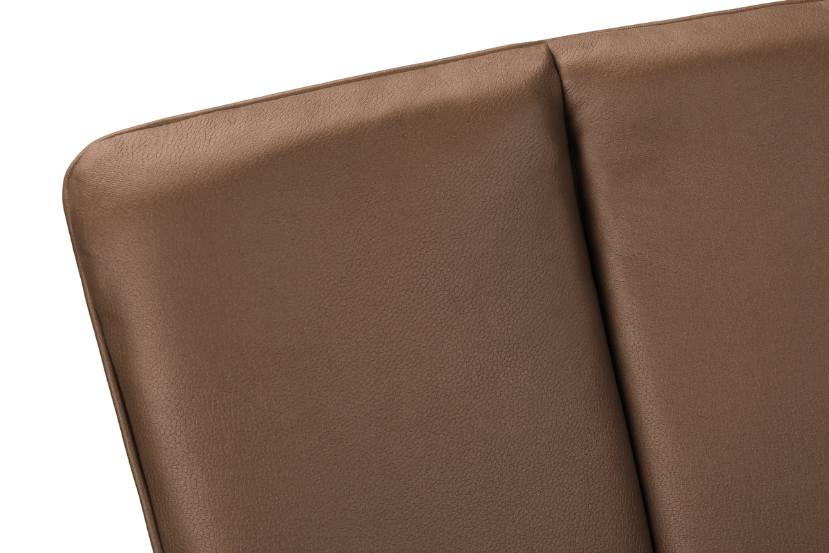 Dorian Light Brown Leather-Look Dining Chair (Set of 2) | Ortholuxe Home - Photo 8