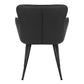 Fairmont Black Suede & Black Metal Dining Chair (Set of 2) | Ortholuxe Home - Photo 5