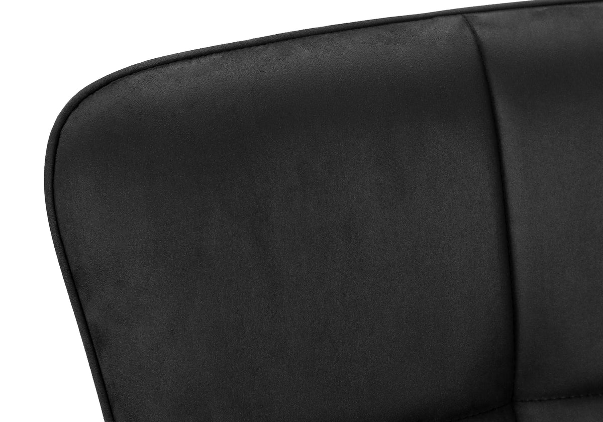 Fairmont Black Suede & Black Metal Dining Chair (Set of 2) | Ortholuxe Home - Photo 8