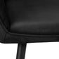 Fairmont Black Suede & Black Metal Dining Chair (Set of 2) | Ortholuxe Home - Photo 9